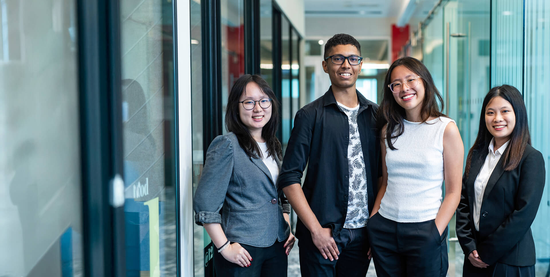 NTUC Scholarship home banner featuring future leaders and career empowerment message