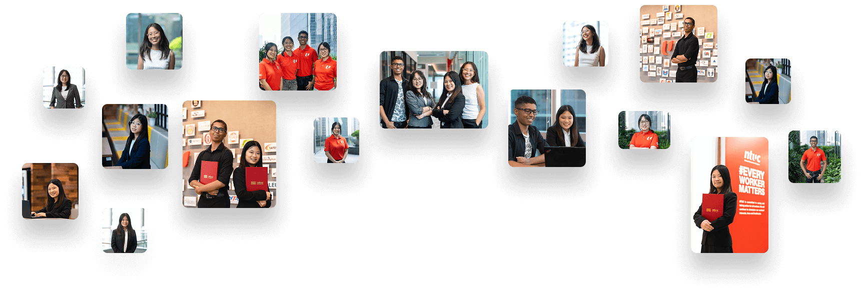 NTUC scholars highlighted in the Meet Our Scholars section